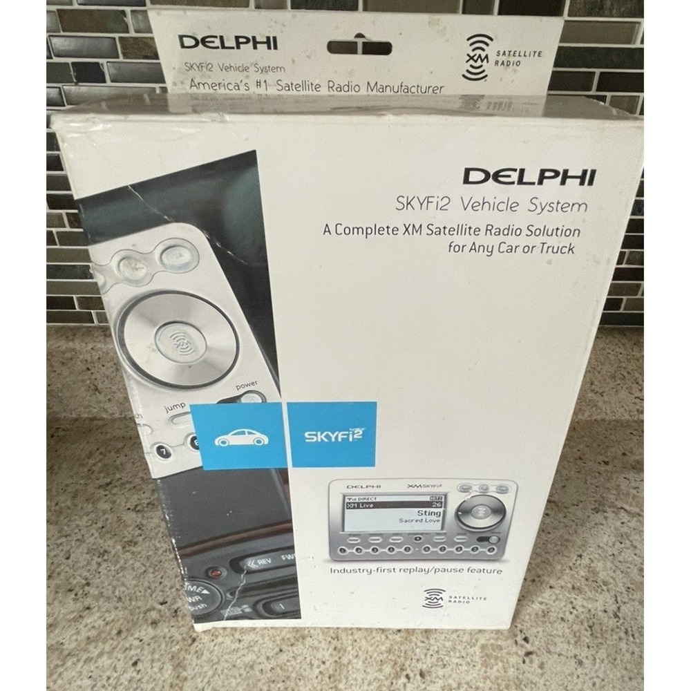 Delphi SKYFi2 Satellite XM Radio Receiver Plus Complete Vehicle System Kit NOB